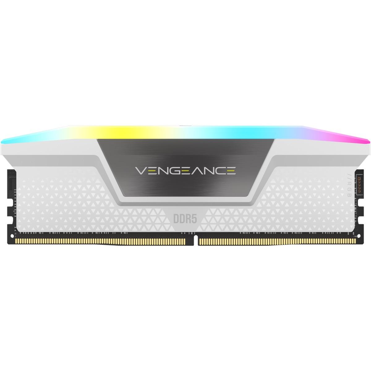 Μνήμη Corsair Vengeance White RGB 32GB (2x16GB) DDR5 5600MHz CL36 - CMH32GX5M2B5600C36W