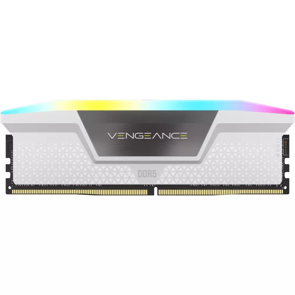 Памет Corsair Vengeance White RGB 32GB (2x16GB) DDR5 6200MHz CL36 - CMH32GX5M2B6200C36W