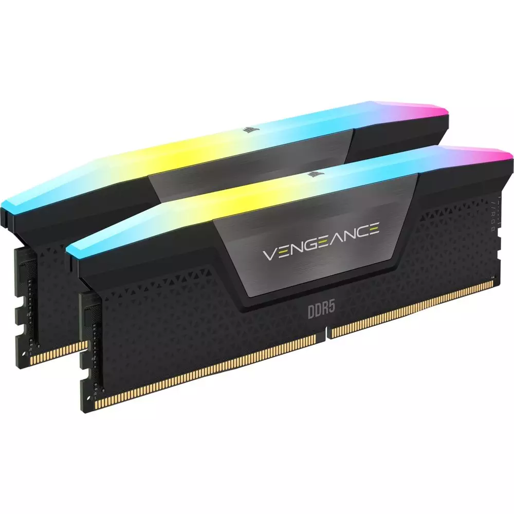 Памет Corsair Vengeance Black RGB 32GB (2x16GB) DDR5 5600MHz CL36 - CMH32GX5M2B5600C36
