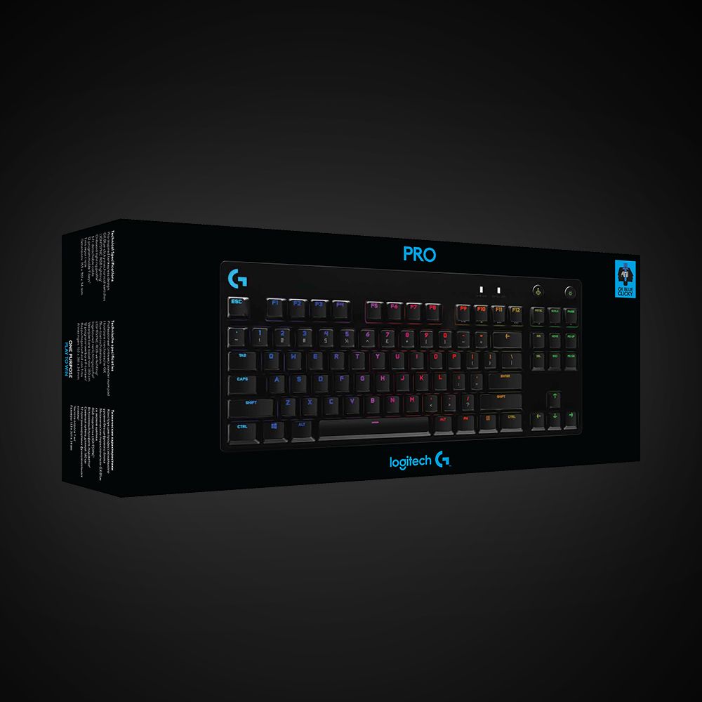 Геймърска клавиатура Logitech G Pro TKL GX Clicky Blue - 920-009392
