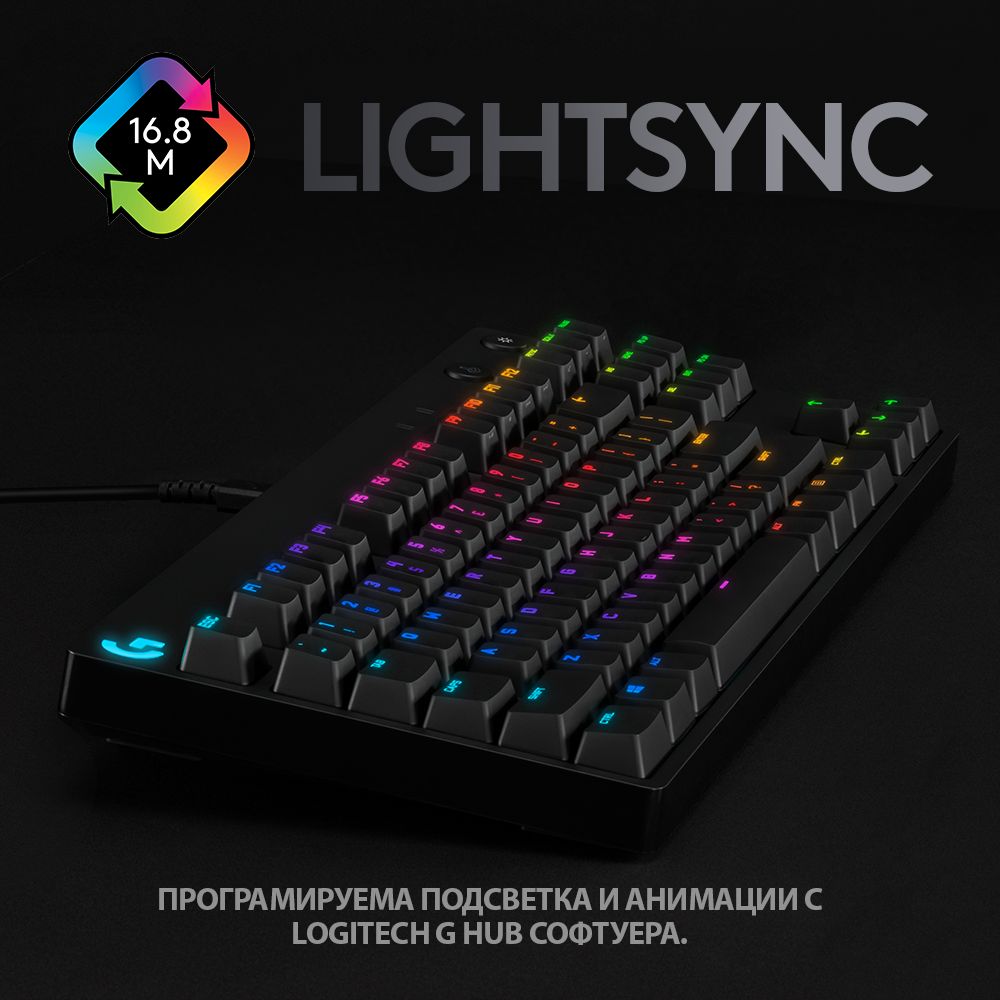 Геймърска клавиатура Logitech G Pro TKL GX Clicky Blue - 920-009392
