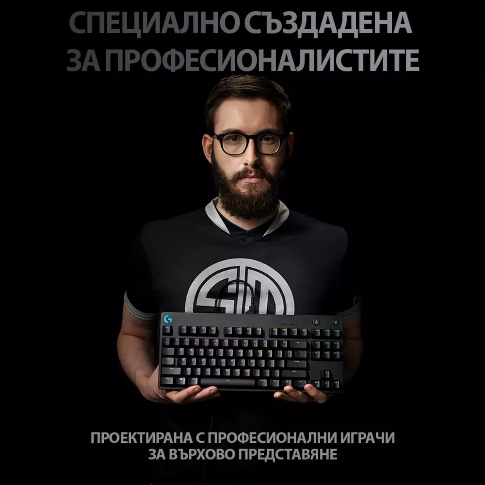 Геймърска клавиатура Logitech G Pro TKL GX Clicky Blue - 920-009392