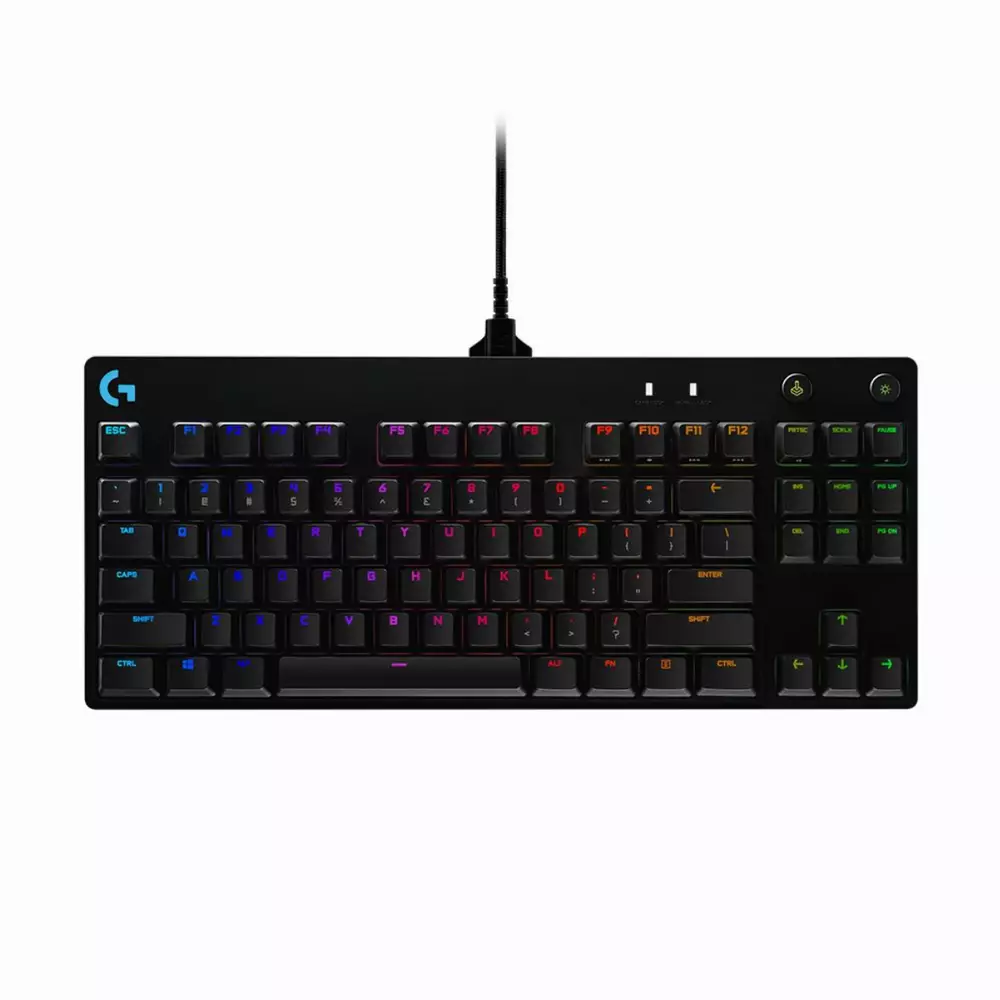Геймърска клавиатура Logitech G Pro TKL GX Clicky Blue - 920-009392