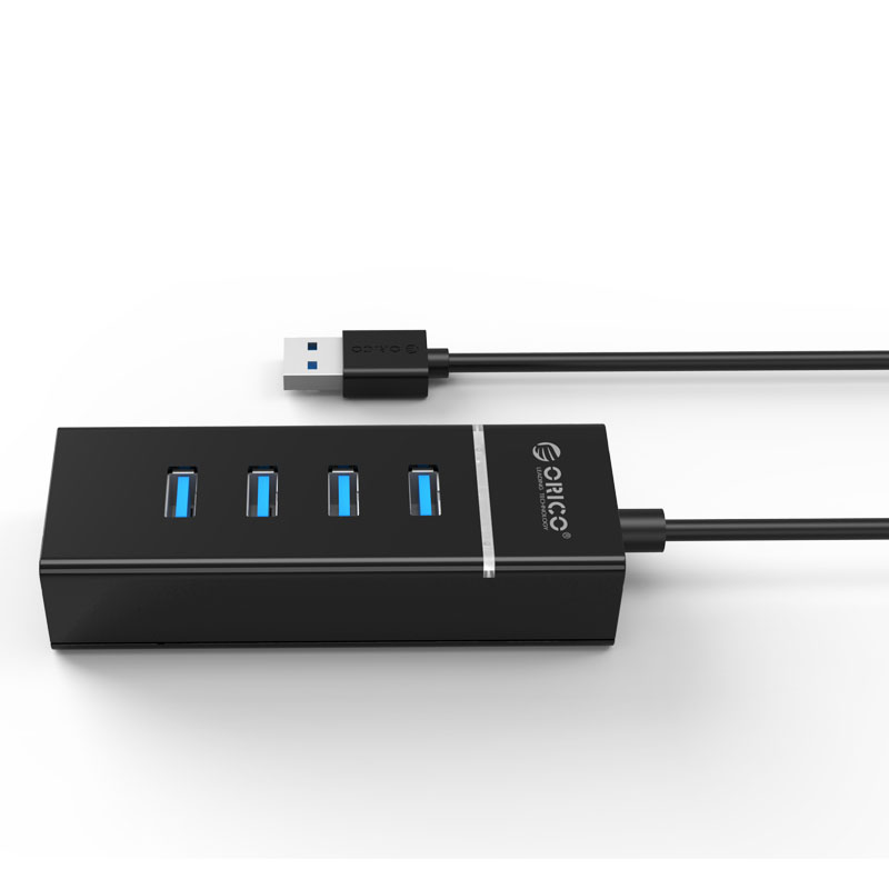 Orico хъб USB3.0 HUB 4 port black - W6PH4-U3-V1-BK