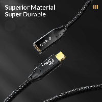 Orico кабел Cable USB 3.2 Gen2x2 - Type-C Male to Female Extension PD100W 20Gbps 1.0m Black - CY32-10-BK