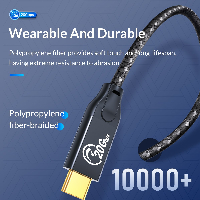 Orico кабел Cable USB 3.2 Gen2x2 - Type-C to Type-C PD100W 20Gbps 1.0m Black - CM32-10-BK
