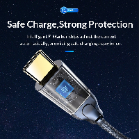Orico кабел Cable USB 3.2 Gen2x2 - Type-C to Type-C PD100W 20Gbps 0.5m Black - CM32-05-BK