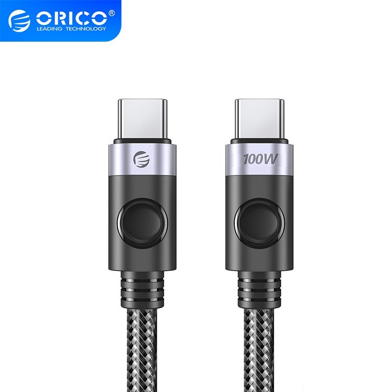 Orico кабел Cable USB C-to-C PD 100W Charging 1.5m Black - C2CZ-BK-15