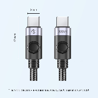 Orico кабел Cable USB C-to-C PD 100W Charging 1.5m Black - C2CZ-BK-15