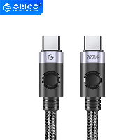Orico кабел Cable USB C-to-C PD 100W Charging 0.5m Black - C2CZ-BK-05