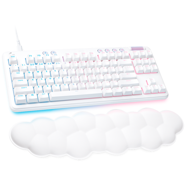 Геймърска клавиатура Logitech G713 TKL Mechanical Gaming GX Linear RGB White - 920-010678