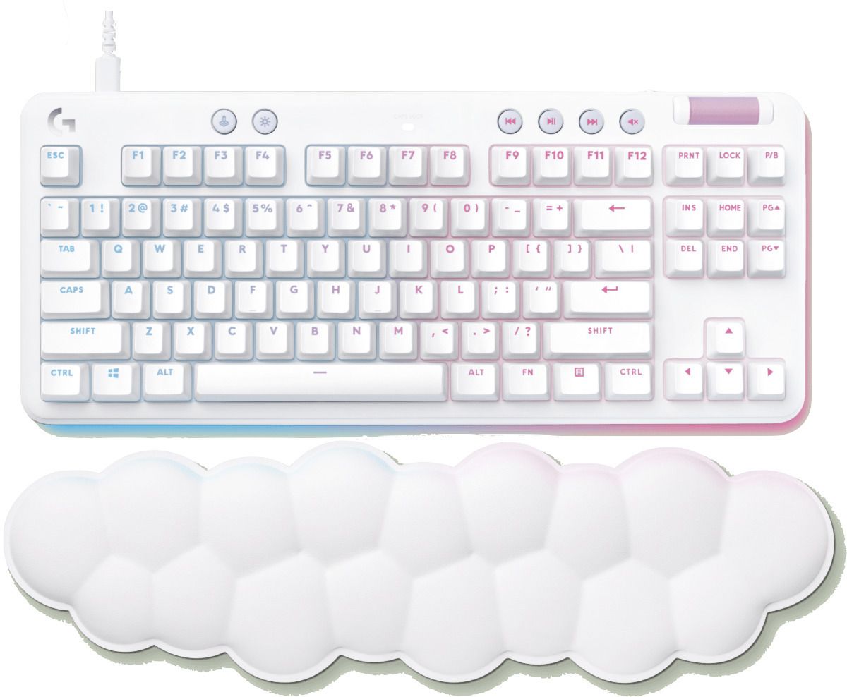 Геймърска клавиатура Logitech G713 TKL Mechanical Gaming GX Linear RGB White - 920-010678