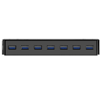 Orico хъб USB3.0 HUB 7 port with Premium Power Adapter, Black - H7928-U3-V1-BK