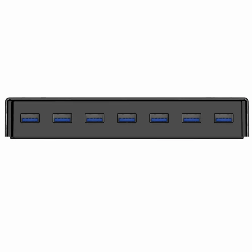Orico хъб USB3.0 HUB 7 port with Premium Power Adapter, Black - H7928-U3-V1-BK