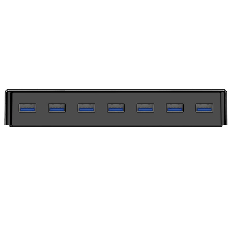 Orico хъб USB3.0 HUB 7 port with Premium Power Adapter, Black - H7928-U3-V1-BK