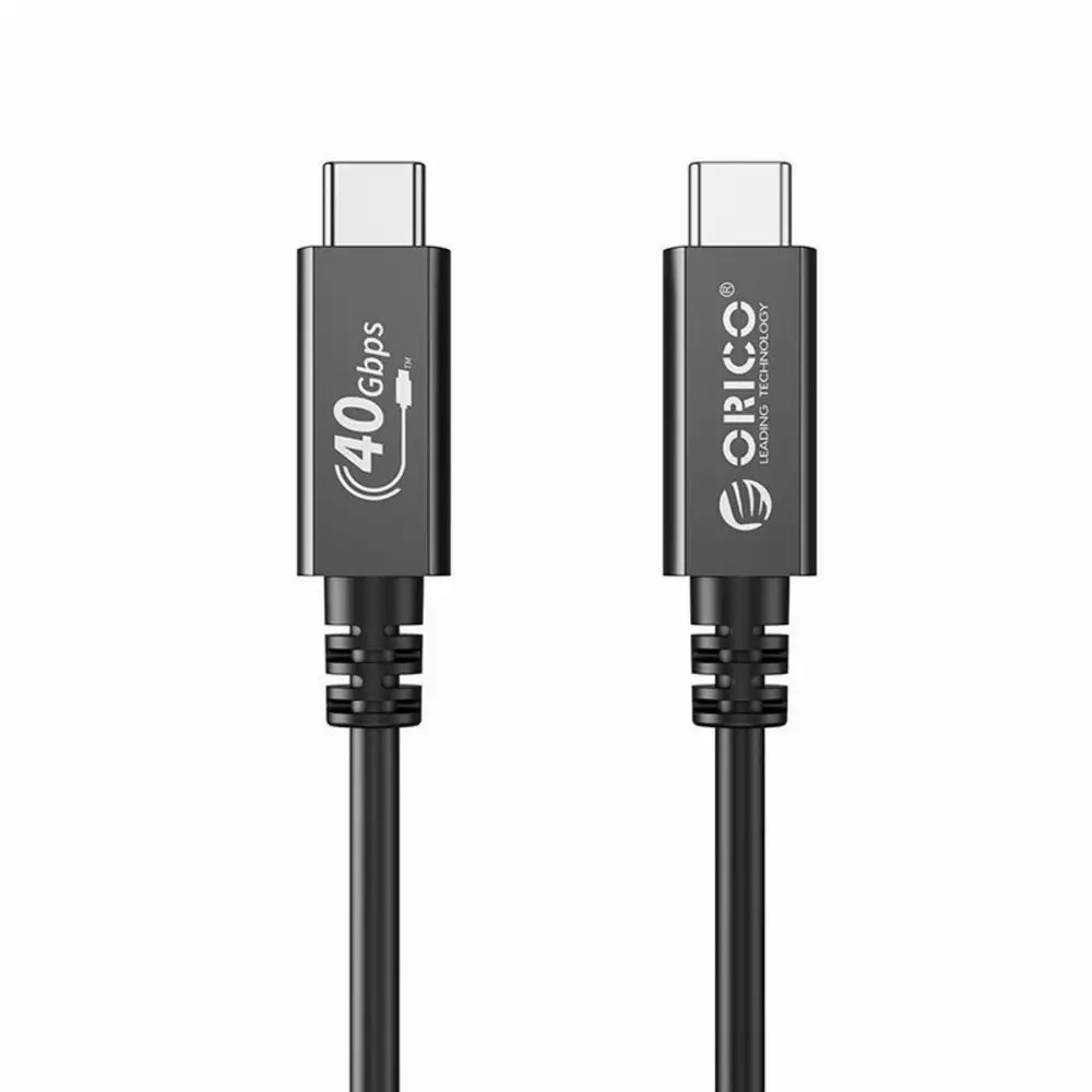 Orico кабел Cable USB4.0 40Gbps M/M 0.5m Black PD100W - U4A05-BK