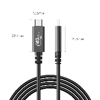 Orico кабел Cable USB4.0 40Gbps M/M 0.5m Black PD100W - U4A05-BK