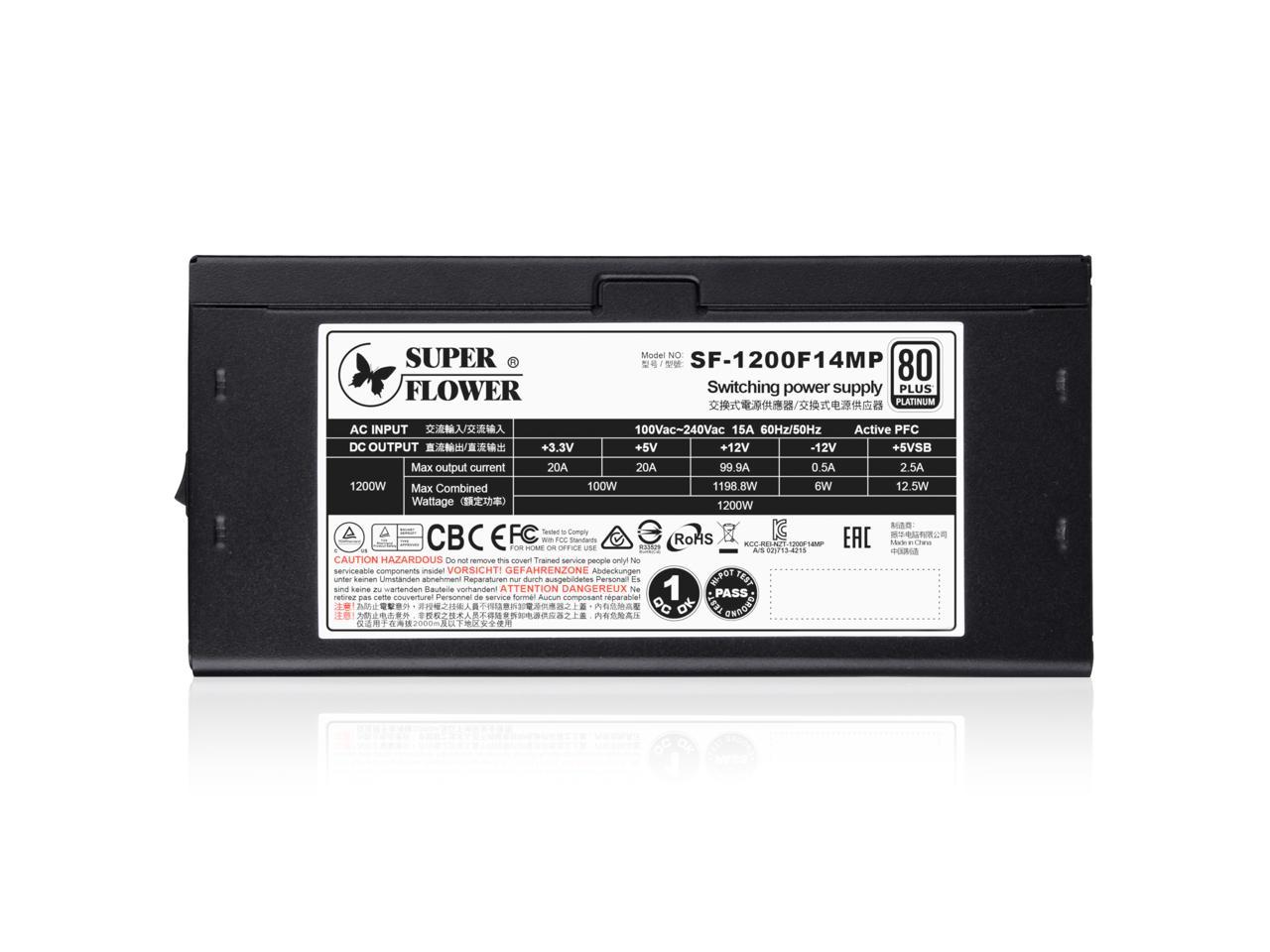 Захранване Super Flower Leadex Platinum SE 1200W PSU - SF-1200F14MP