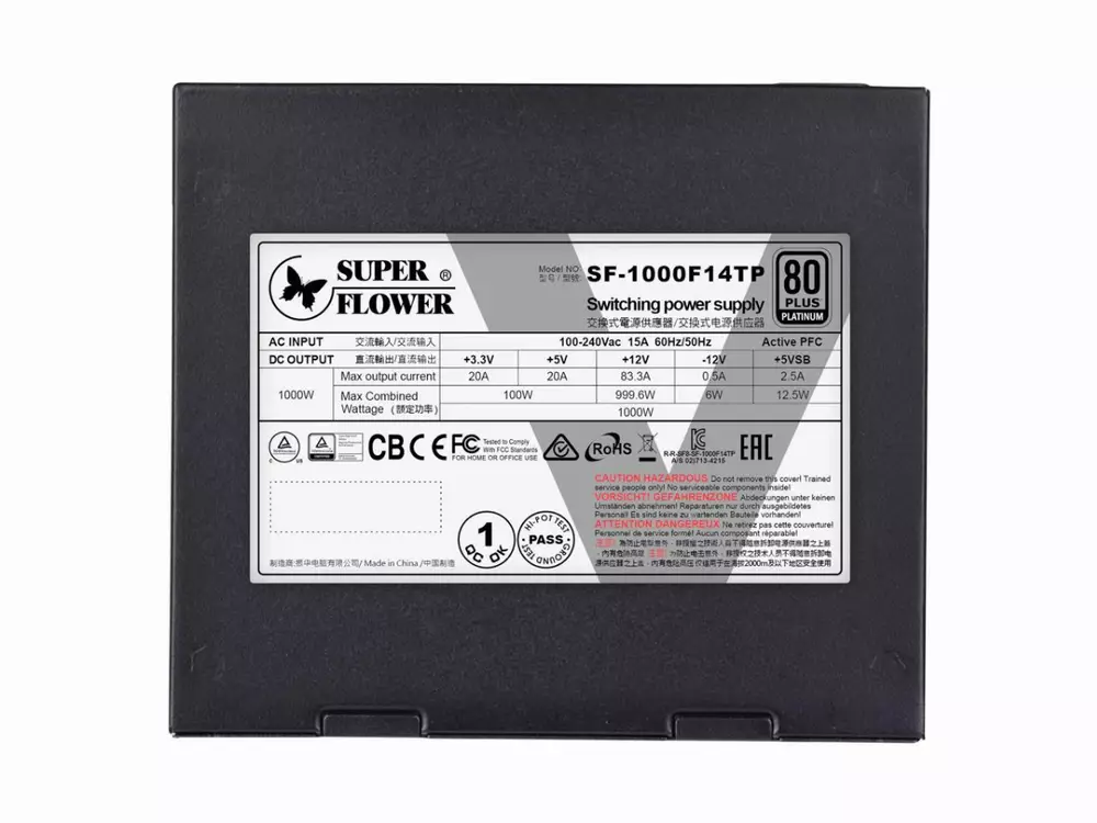 Захранване Super Flower Leadex V Platinum Pro 1000W PSU - SF-1000F14TP