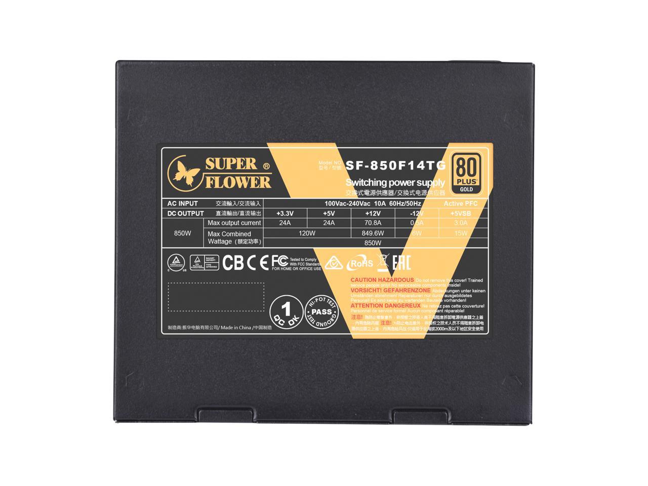 Захранване Super Flower Leadex V Gold Pro 850W PSU - SF-850F14TG