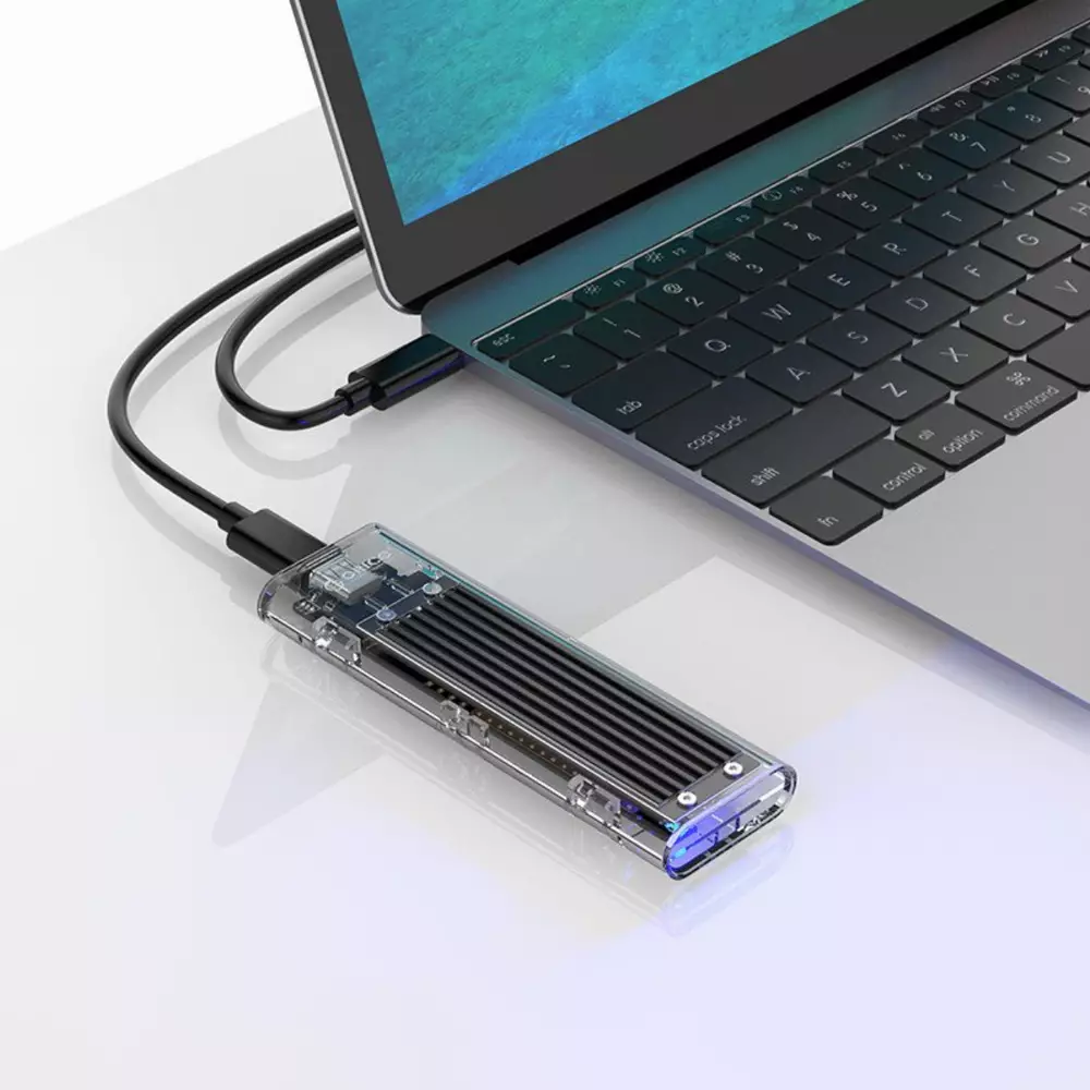 Външна кутия Orico TCM2-C3-BK Storage Case M.2 NVMe M-key USB 3.1 Type-C