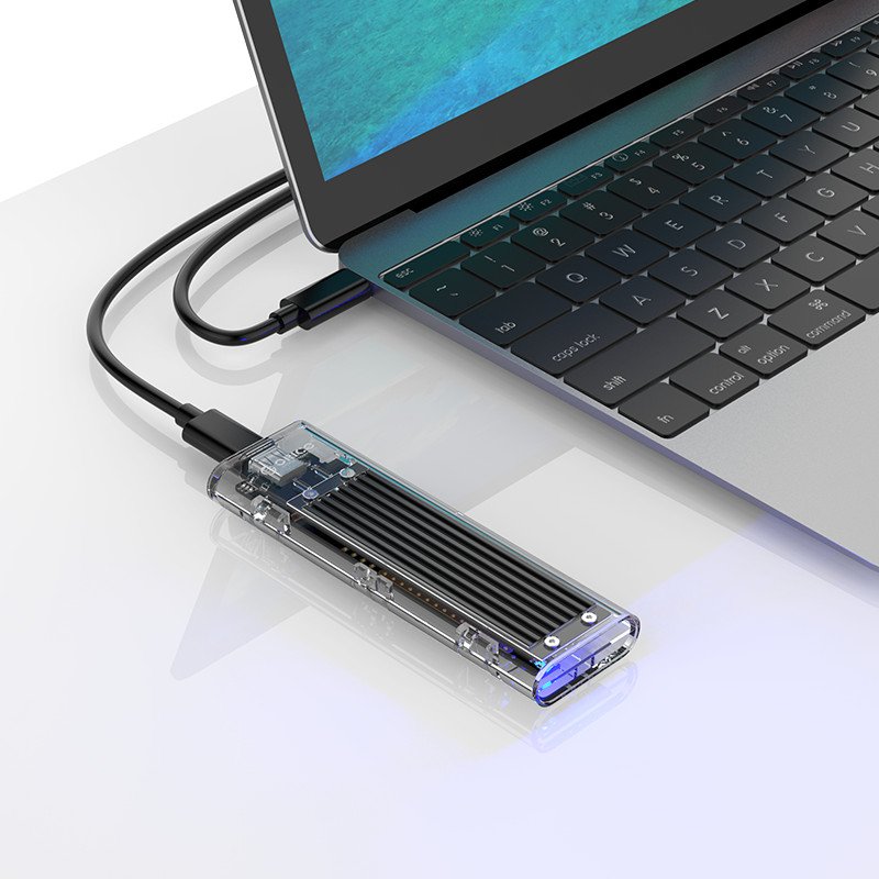 Външна кутия Orico TCM2-C3-BK Storage Case M.2 NVMe M-key USB 3.1 Type-C