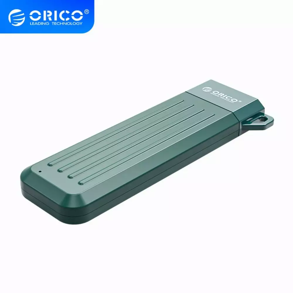 Външна кутия Orico MM2C3-G2-GR Storage Case M.2 NVMe M-key 10 Gbps Dark Green
