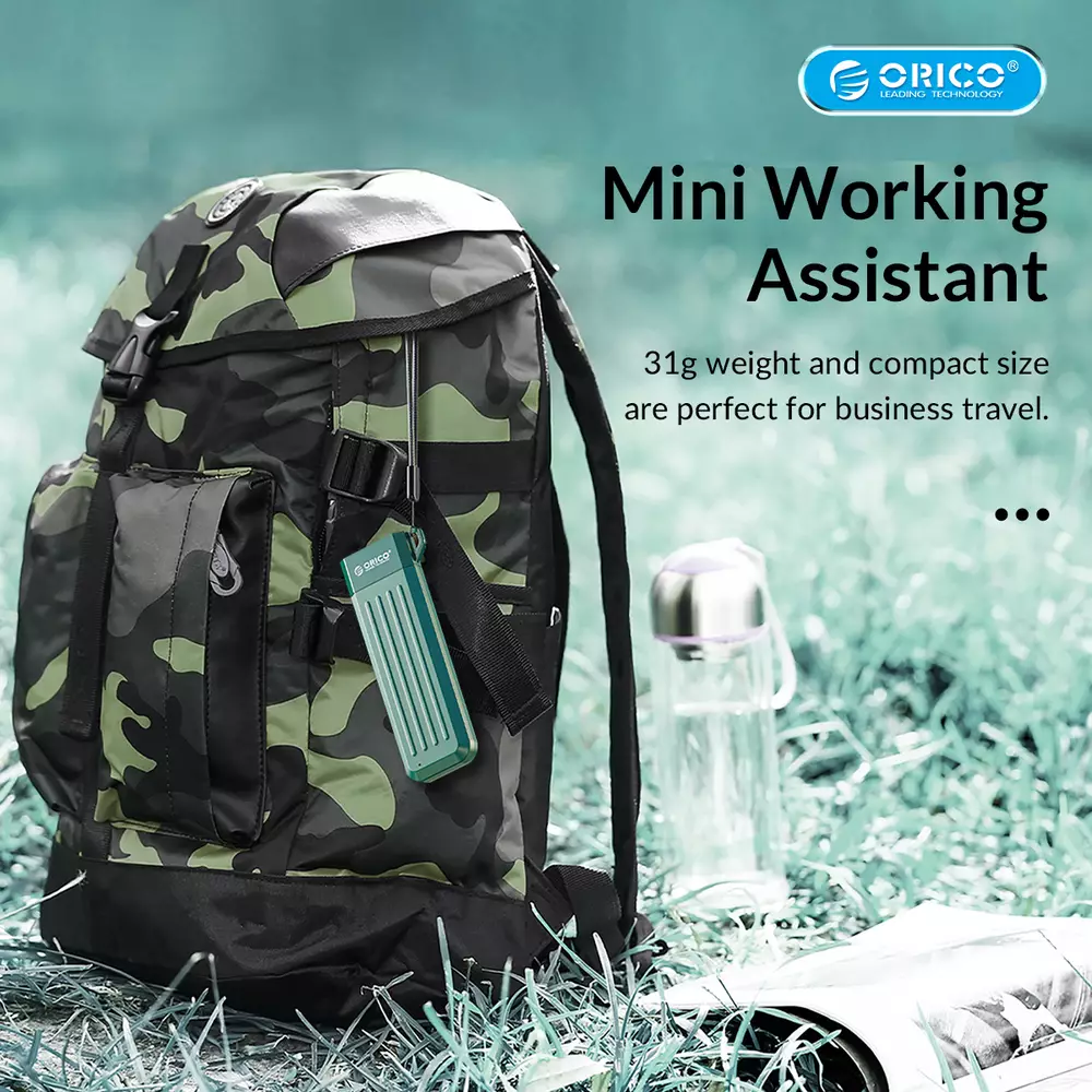 Външна кутия Orico MM2C3-G2-GR Storage Case M.2 NVMe M-key 10 Gbps Dark Green