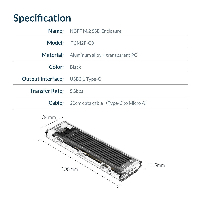 Външна кутия Orico TCM2F-C3-BK Storage Case M.2 SATA B-key 5 Gbps Black