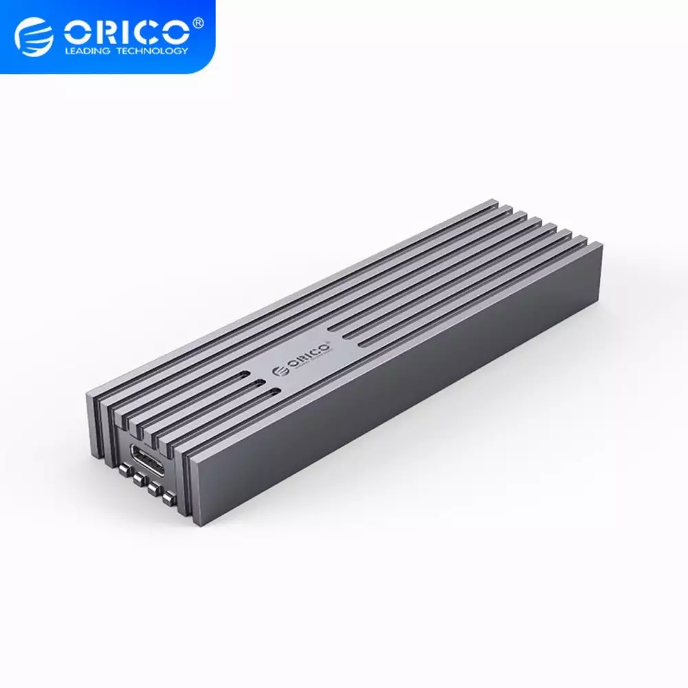 Външна кутия Orico FV35C3-G2-GY Storage Case M.2 NVMe M-key 10 Gbps Aluminum Heatsink Gray