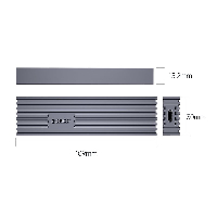 Външна кутия Orico FV35C3-G2-GY Storage Case M.2 NVMe M-key 10 Gbps Aluminum Heatsink Gray