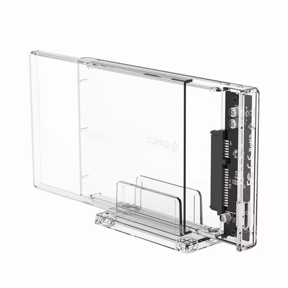 Външна кутия Orico 2159U3-CR Storage Case 2.5" USB 3.0 with Stand transparent