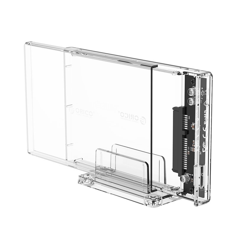 Външна кутия Orico 2159U3-CR Storage Case 2.5" USB 3.0 with Stand transparent