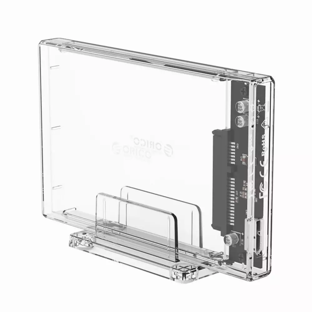 Външна кутия Orico 2159U3-CR Storage Case 2.5" USB 3.0 with Stand transparent