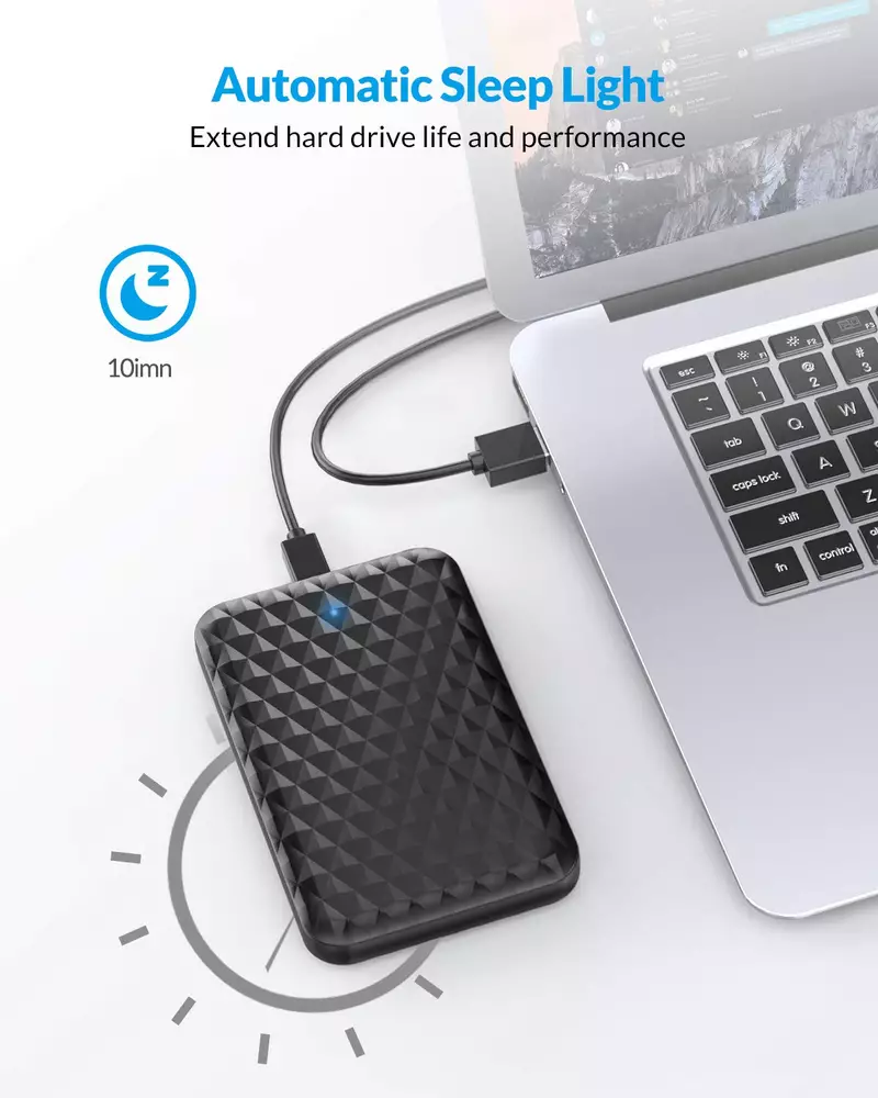 Външна кутия Orico 2520C3-BK Storage Case 2.5" USB Type-C Black 