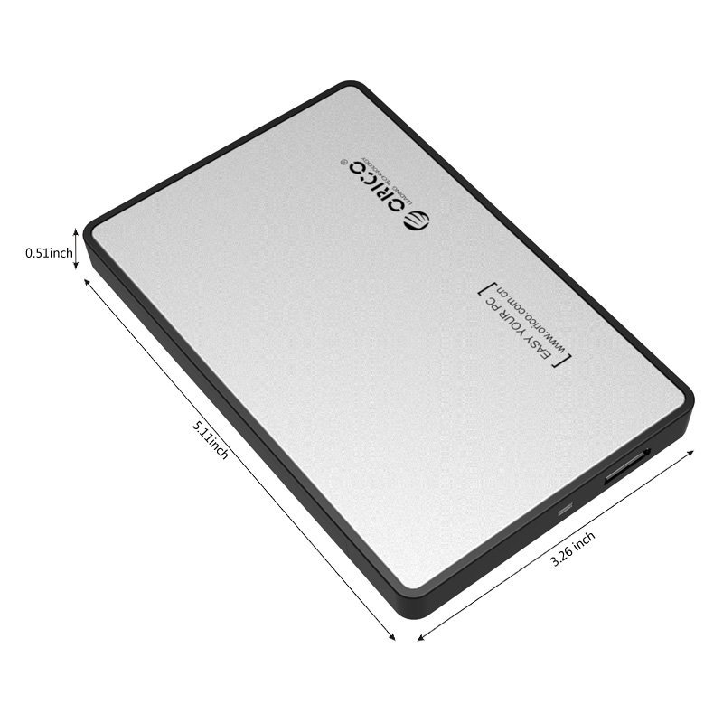 Външна кутия Orico 2588US3-V1-SV Storage Case 2.5" USB 3.0 Silver