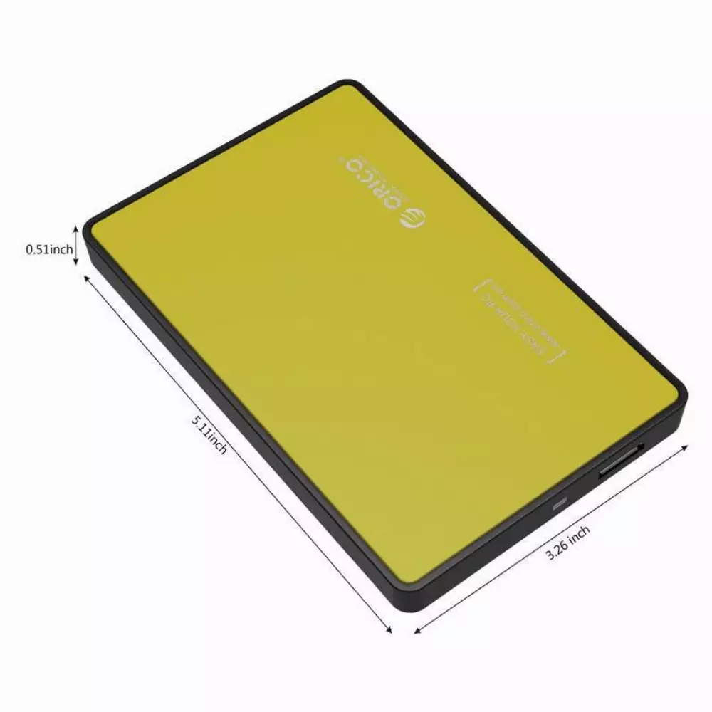Външна кутия Orico 2588US3-OR Storage Case 2.5" USB 3.0 Yellow