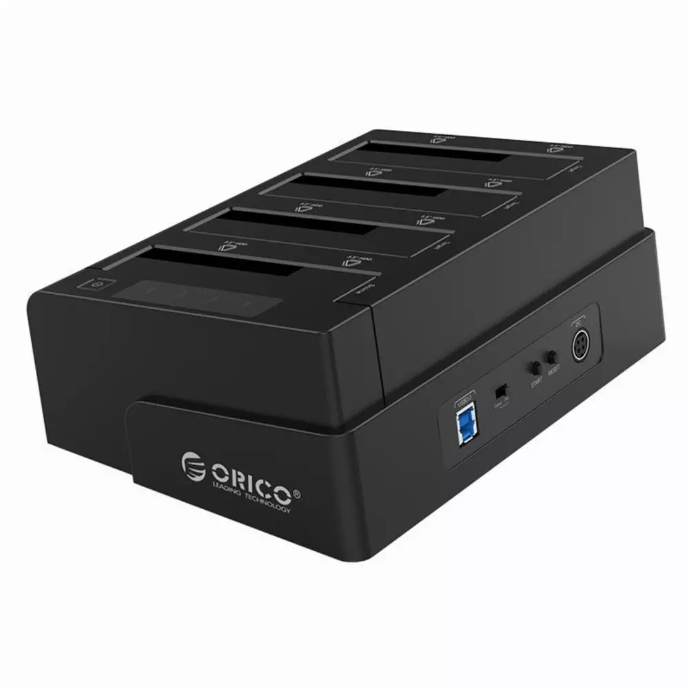 Докинг станция Orico 6648US3-C Storage HDD/SSD Dock/Duplicator 4 x 2.5" and 3.5" USB 3.0 Black