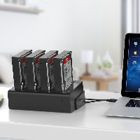 Докинг станция Orico 6648US3-C Storage HDD/SSD Dock/Duplicator 4 x 2.5" and 3.5" USB 3.0 Black