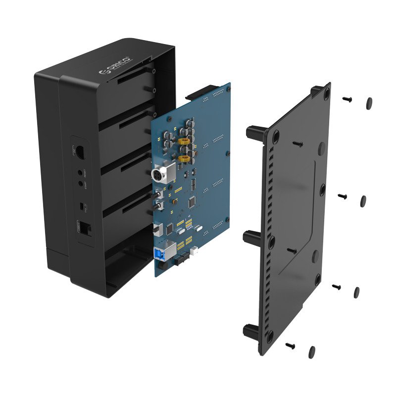 Докинг станция Orico 6648US3-C Storage HDD/SSD Dock/Duplicator 4 x 2.5" and 3.5" USB 3.0 Black