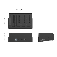 Докинг станция Orico 6648US3-C Storage HDD/SSD Dock/Duplicator 4 x 2.5" and 3.5" USB 3.0 Black