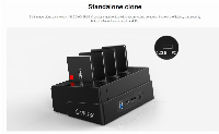 Докинг станция Orico 6648US3-C Storage HDD/SSD Dock/Duplicator 4 x 2.5" and 3.5" USB 3.0 Black