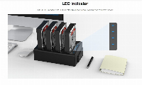 Докинг станция Orico 6648US3-C Storage HDD/SSD Dock/Duplicator 4 x 2.5" and 3.5" USB 3.0 Black