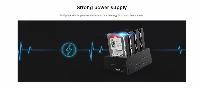 Докинг станция Orico 6648US3-C Storage HDD/SSD Dock/Duplicator 4 x 2.5" and 3.5" USB 3.0 Black