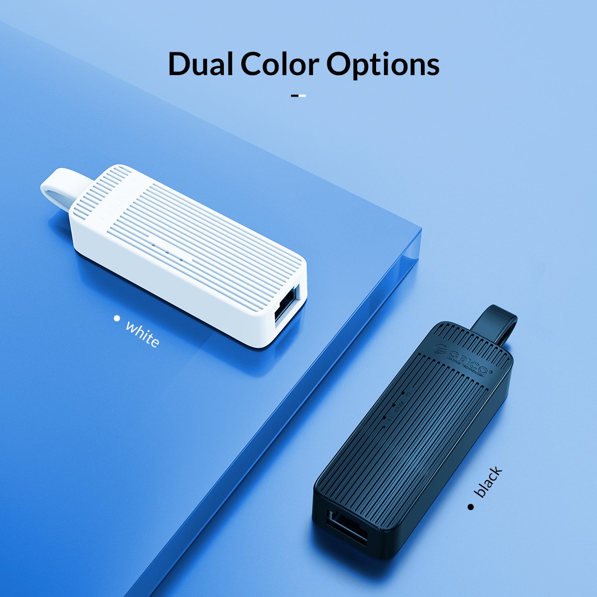 Адаптер Orico UTK-U3 USB 3.0 to LAN Gigabit 1000Mbps Black  