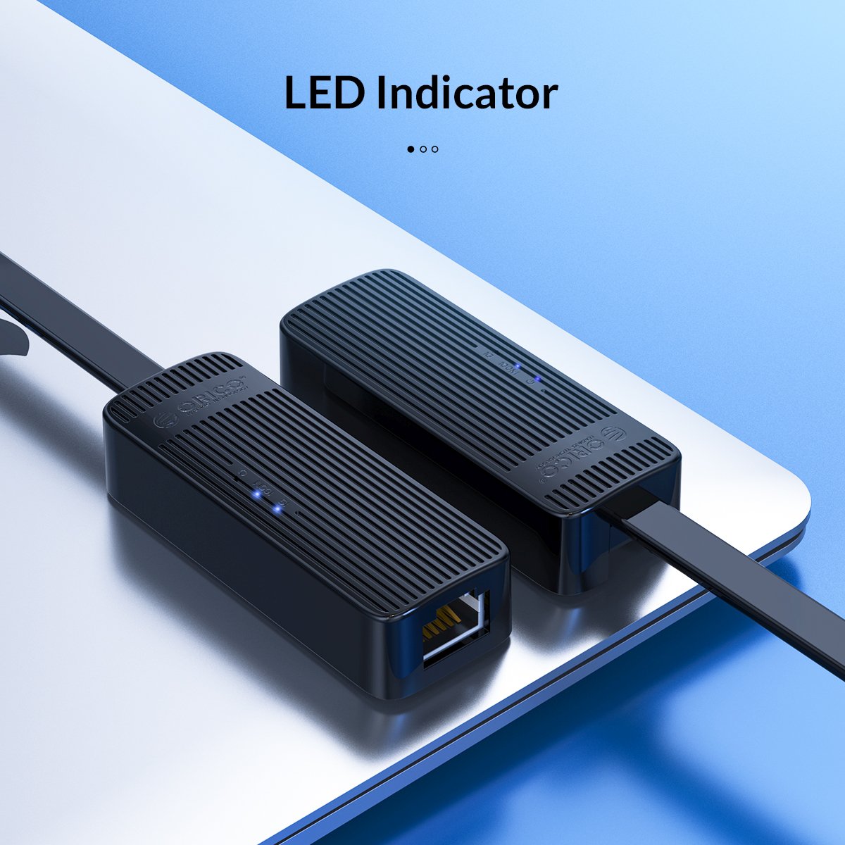 Адаптер Orico UTK-U3 USB 3.0 to LAN Gigabit 1000Mbps Black  