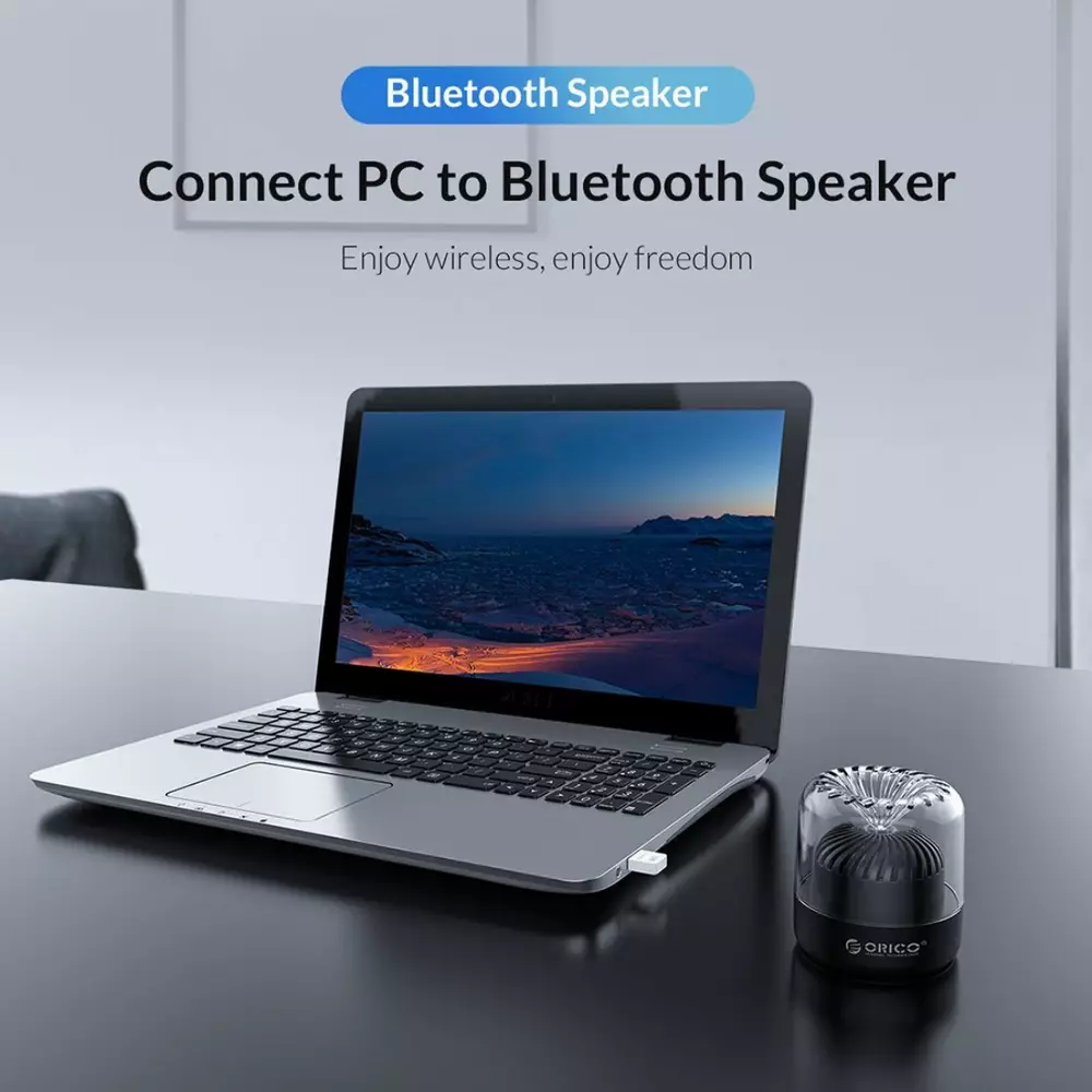 Блутут адаптер Orico BTA-409-WH Bluetooth 4.0 USB Adapter White  