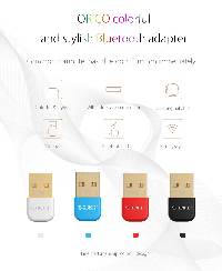 Блутут адаптер Orico BTA-403-BK Bluetooth 4.0 USB Adapter Blue 