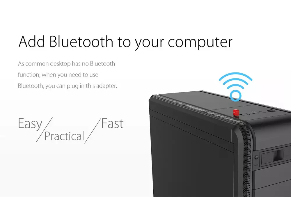 Блутут адаптер Orico BTA-403-BK Bluetooth 4.0 USB Adapter Blue 