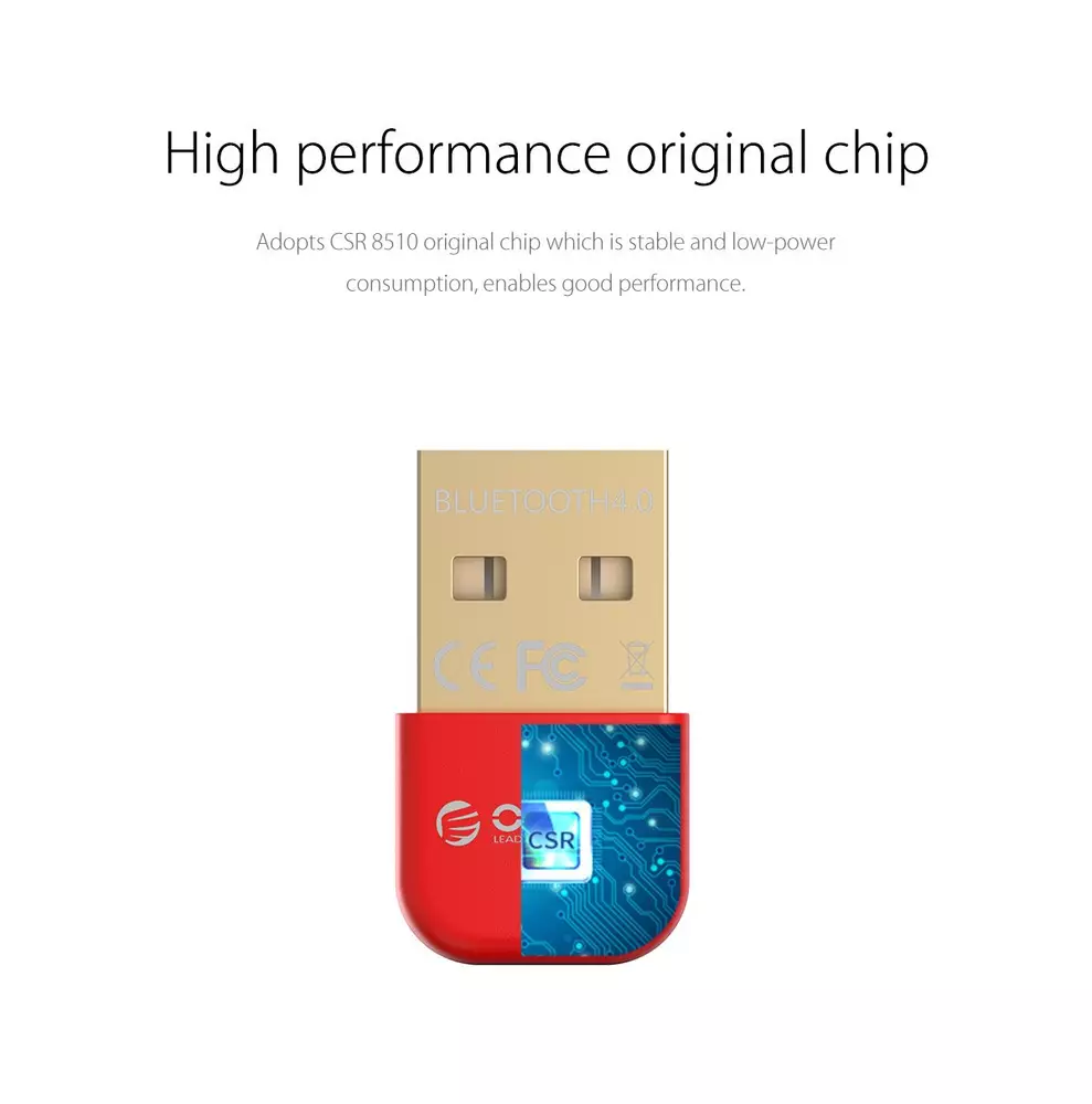 Блутут адаптер Orico BTA-403-BK Bluetooth 4.0 USB Adapter Blue 